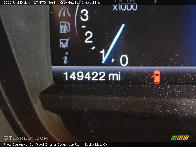 Sterling Grey Metallic / Charcoal Black 2011 Ford Explorer XLT 4WD