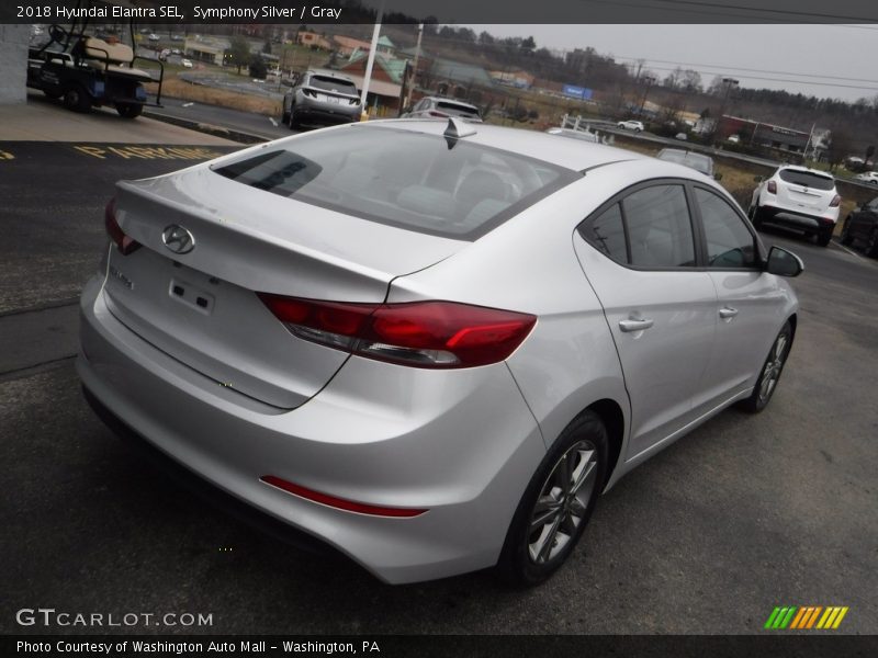 Symphony Silver / Gray 2018 Hyundai Elantra SEL