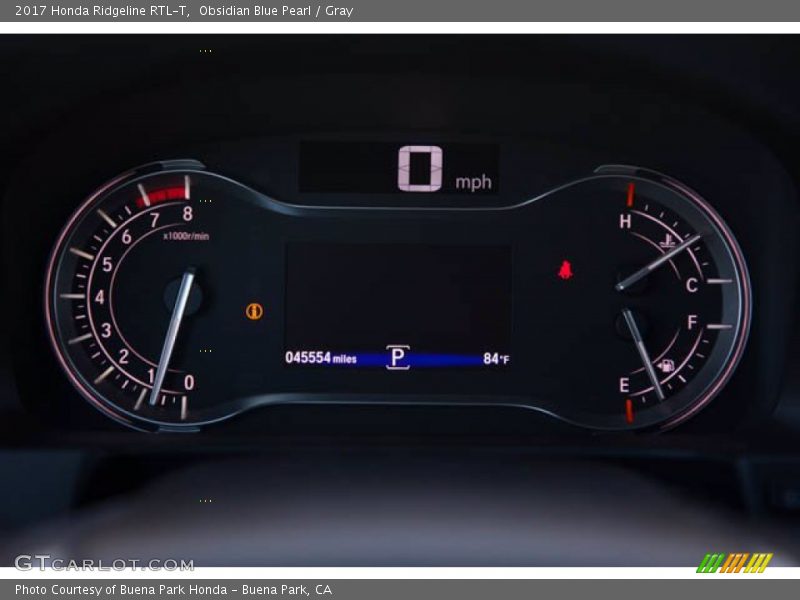 Obsidian Blue Pearl / Gray 2017 Honda Ridgeline RTL-T