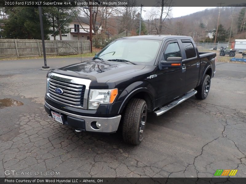 Tuxedo Black / Medium Stone 2010 Ford F150 XLT SuperCrew 4x4