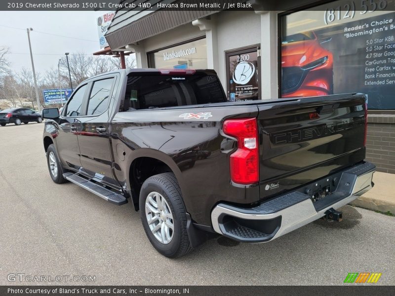 Havana Brown Metallic / Jet Black 2019 Chevrolet Silverado 1500 LT Crew Cab 4WD