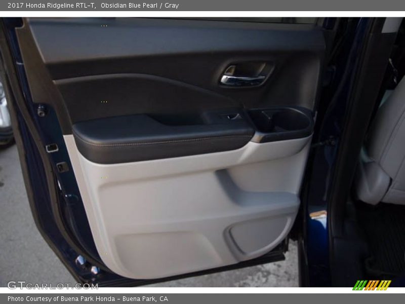 Obsidian Blue Pearl / Gray 2017 Honda Ridgeline RTL-T