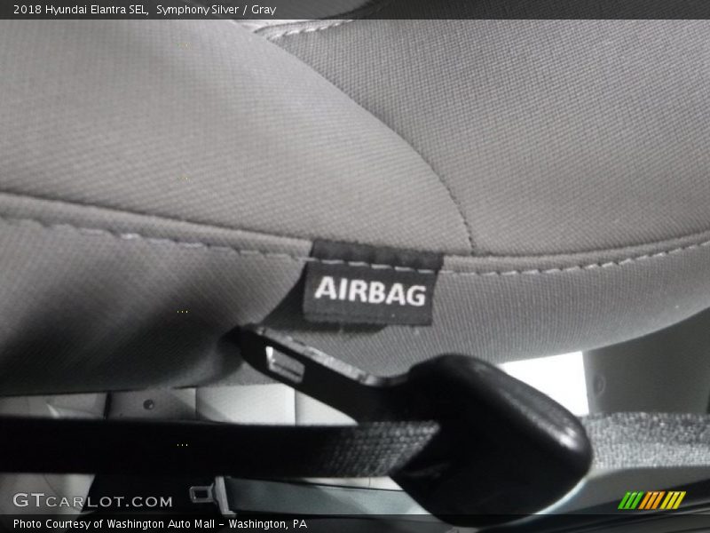 Symphony Silver / Gray 2018 Hyundai Elantra SEL
