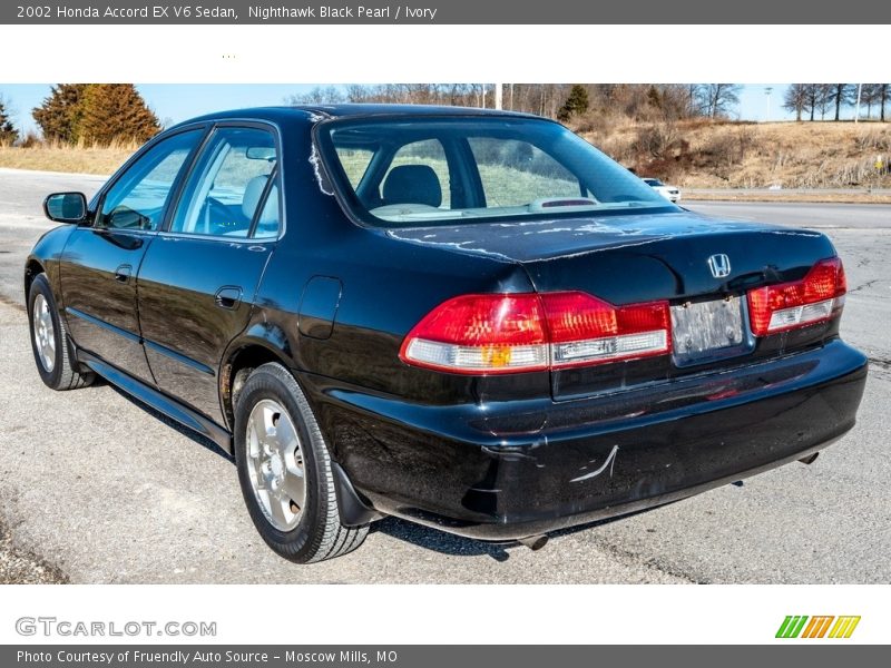 Nighthawk Black Pearl / Ivory 2002 Honda Accord EX V6 Sedan