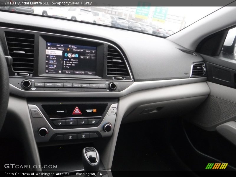 Symphony Silver / Gray 2018 Hyundai Elantra SEL