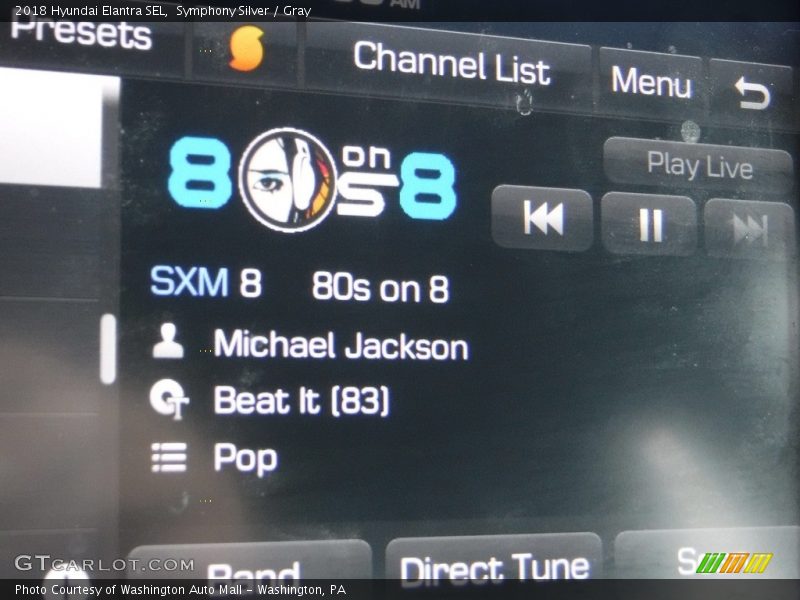 Symphony Silver / Gray 2018 Hyundai Elantra SEL