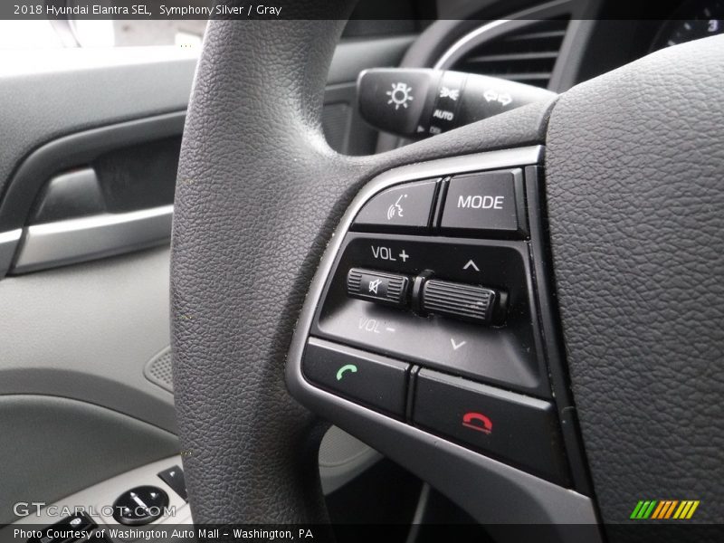 Symphony Silver / Gray 2018 Hyundai Elantra SEL