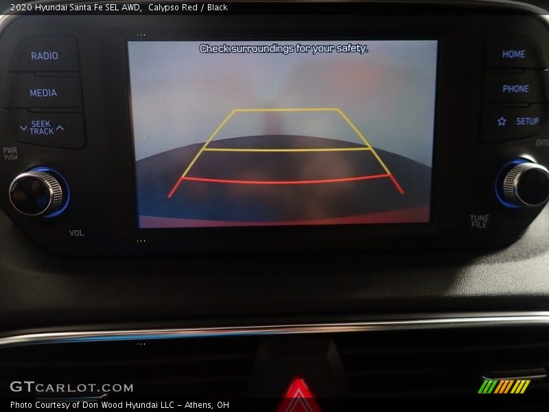 Calypso Red / Black 2020 Hyundai Santa Fe SEL AWD
