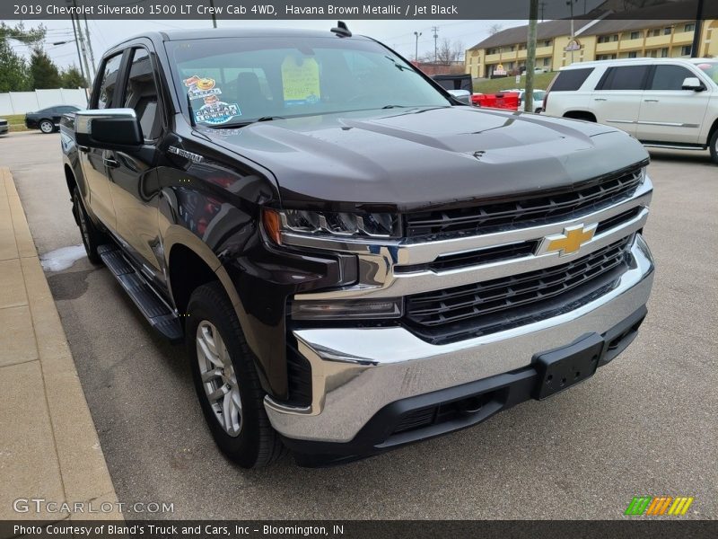 Havana Brown Metallic / Jet Black 2019 Chevrolet Silverado 1500 LT Crew Cab 4WD