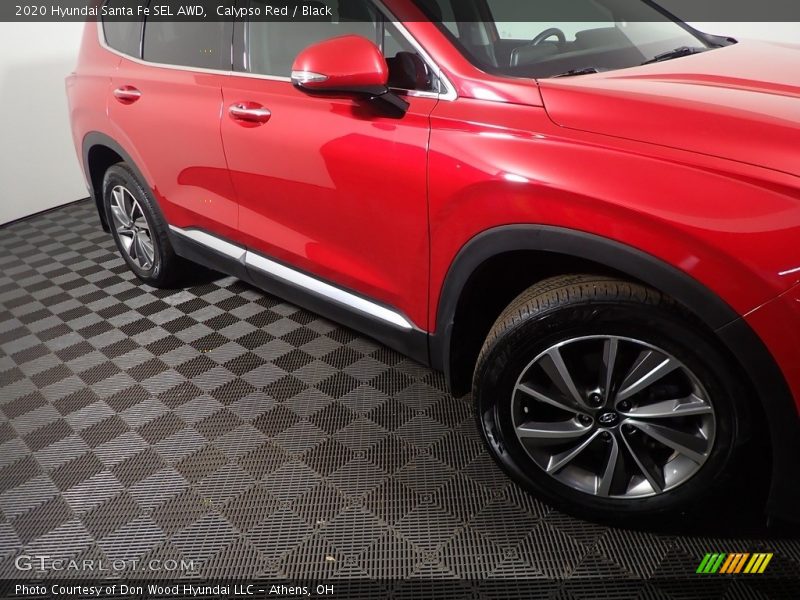 Calypso Red / Black 2020 Hyundai Santa Fe SEL AWD