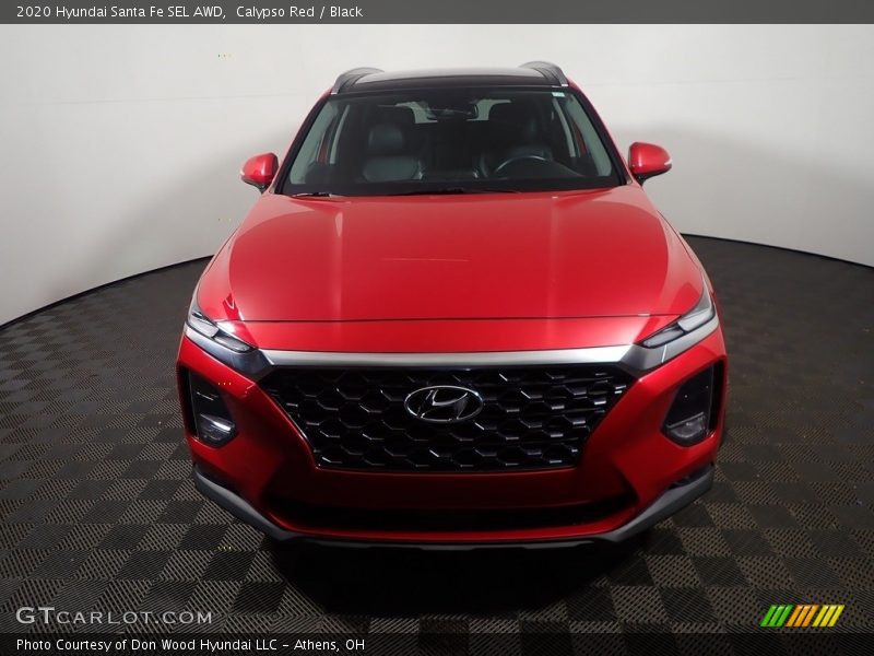 Calypso Red / Black 2020 Hyundai Santa Fe SEL AWD