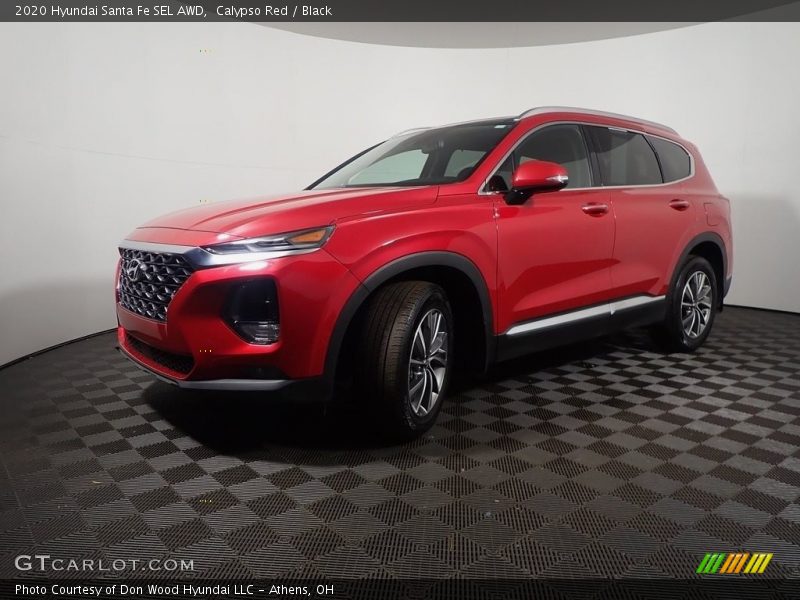 Calypso Red / Black 2020 Hyundai Santa Fe SEL AWD