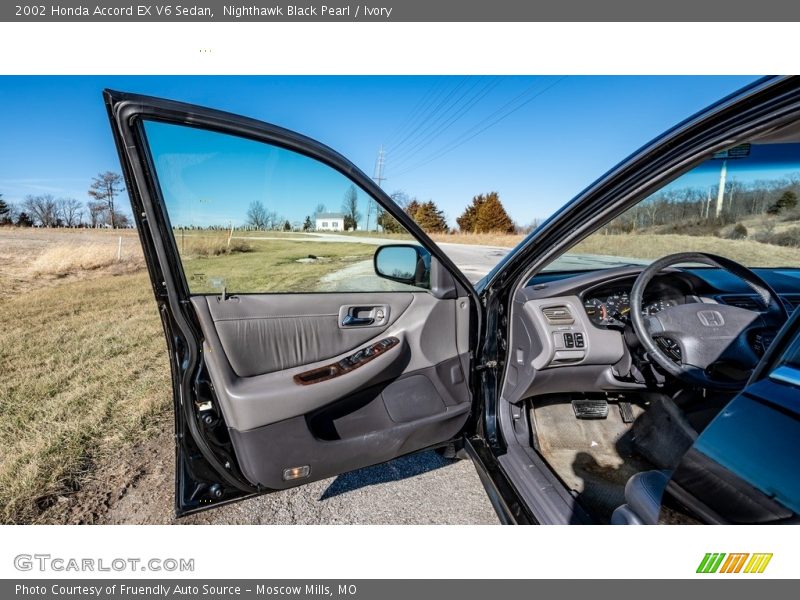 Nighthawk Black Pearl / Ivory 2002 Honda Accord EX V6 Sedan