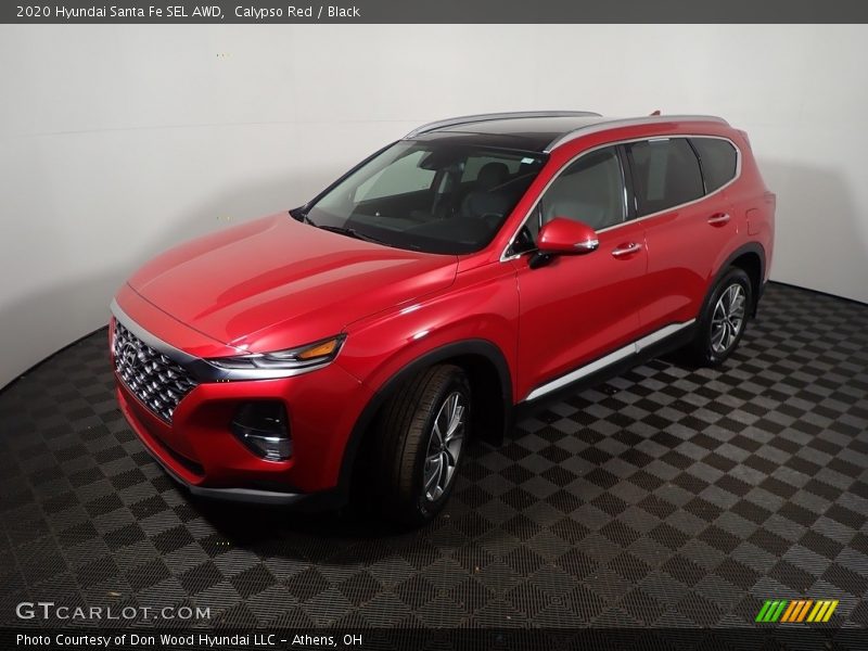 Calypso Red / Black 2020 Hyundai Santa Fe SEL AWD