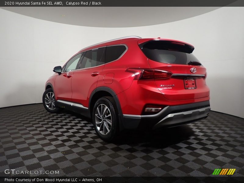 Calypso Red / Black 2020 Hyundai Santa Fe SEL AWD
