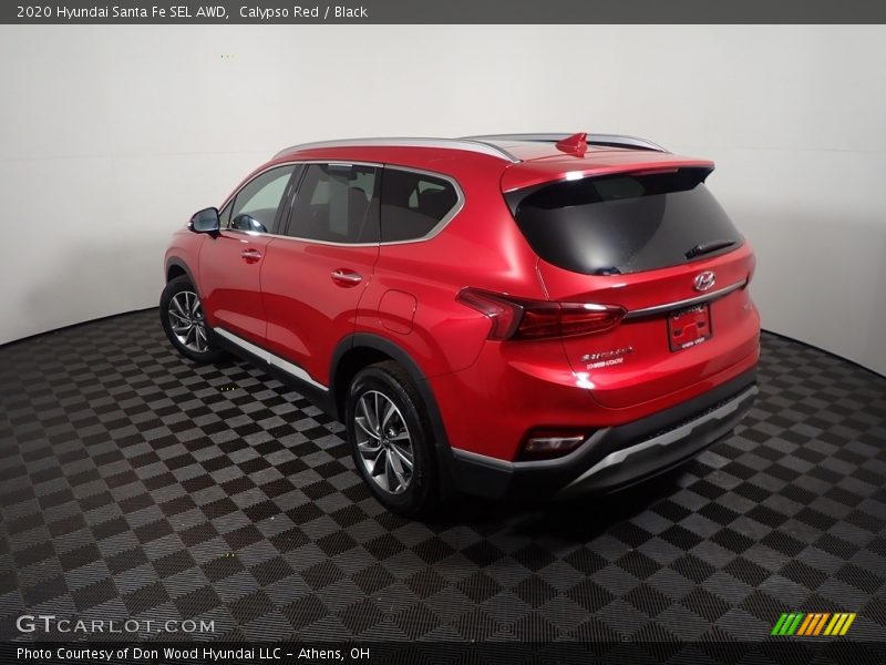 Calypso Red / Black 2020 Hyundai Santa Fe SEL AWD