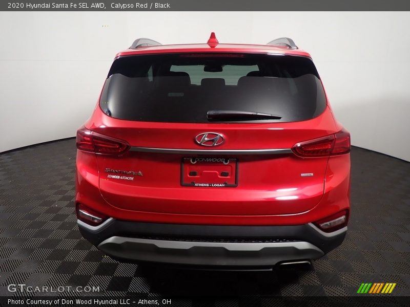 Calypso Red / Black 2020 Hyundai Santa Fe SEL AWD