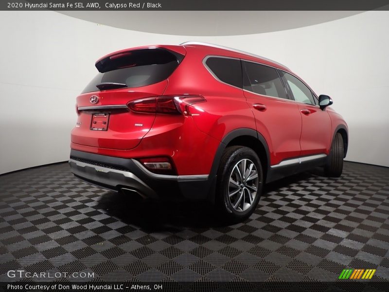 Calypso Red / Black 2020 Hyundai Santa Fe SEL AWD