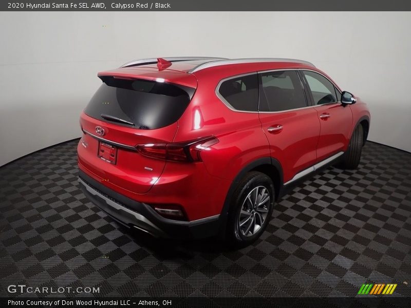 Calypso Red / Black 2020 Hyundai Santa Fe SEL AWD