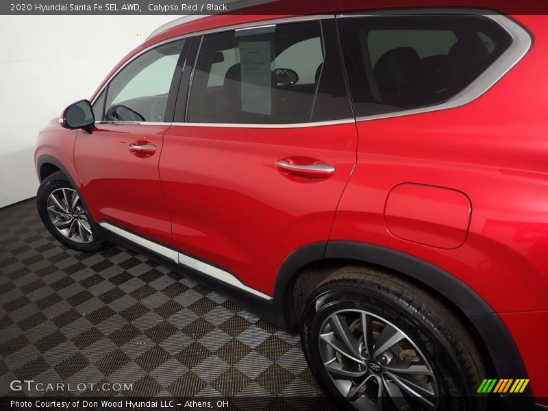 Calypso Red / Black 2020 Hyundai Santa Fe SEL AWD