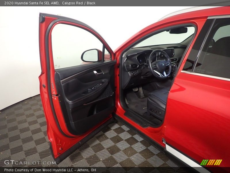 Calypso Red / Black 2020 Hyundai Santa Fe SEL AWD
