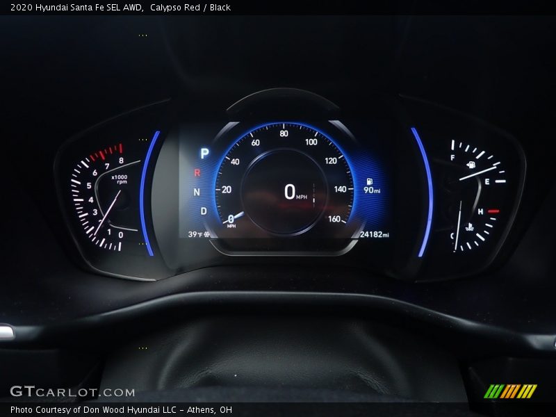 Calypso Red / Black 2020 Hyundai Santa Fe SEL AWD