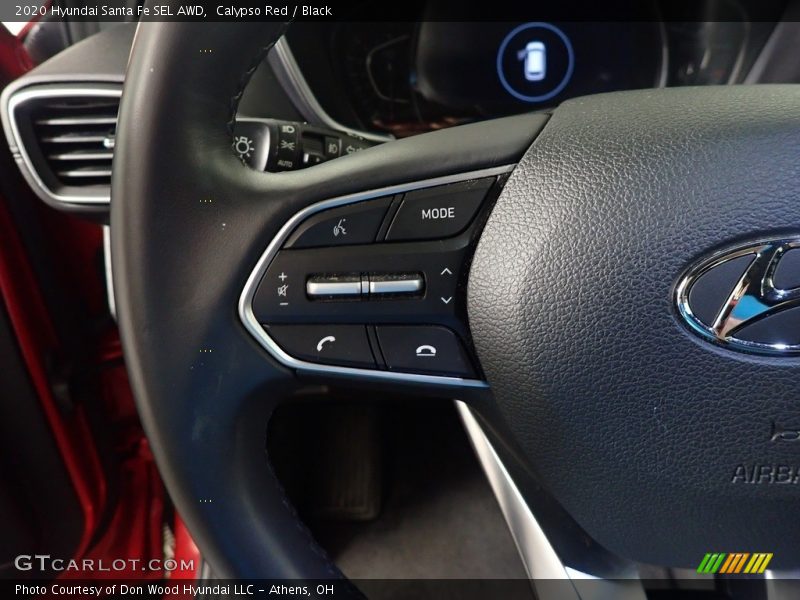 Calypso Red / Black 2020 Hyundai Santa Fe SEL AWD