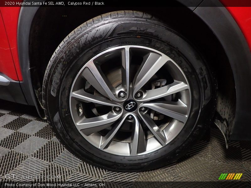 Calypso Red / Black 2020 Hyundai Santa Fe SEL AWD