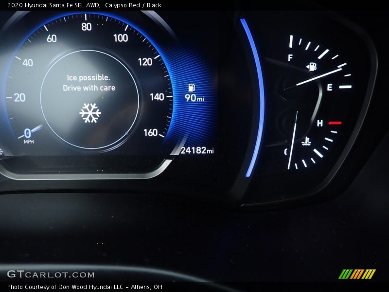 Calypso Red / Black 2020 Hyundai Santa Fe SEL AWD