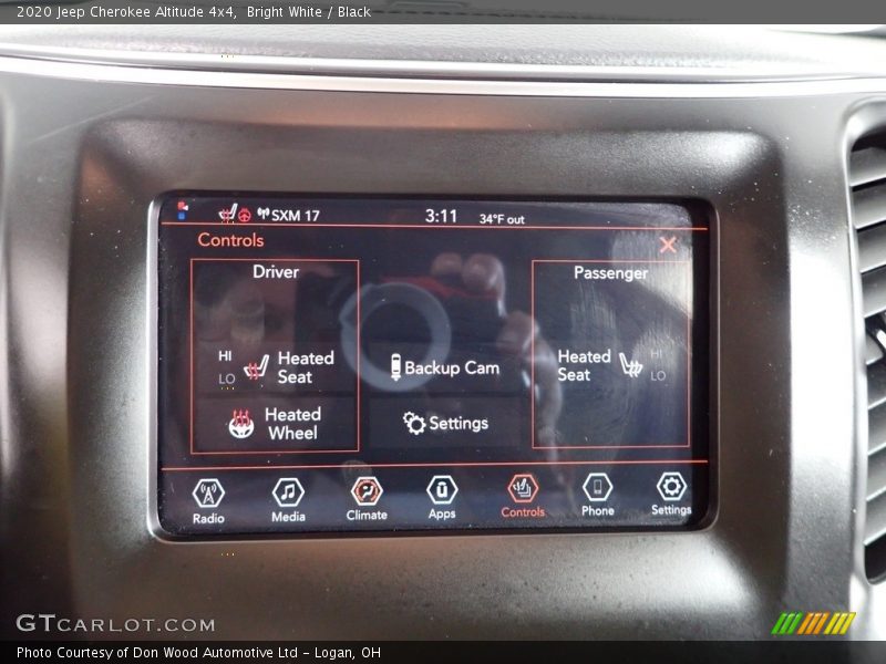 Bright White / Black 2020 Jeep Cherokee Altitude 4x4