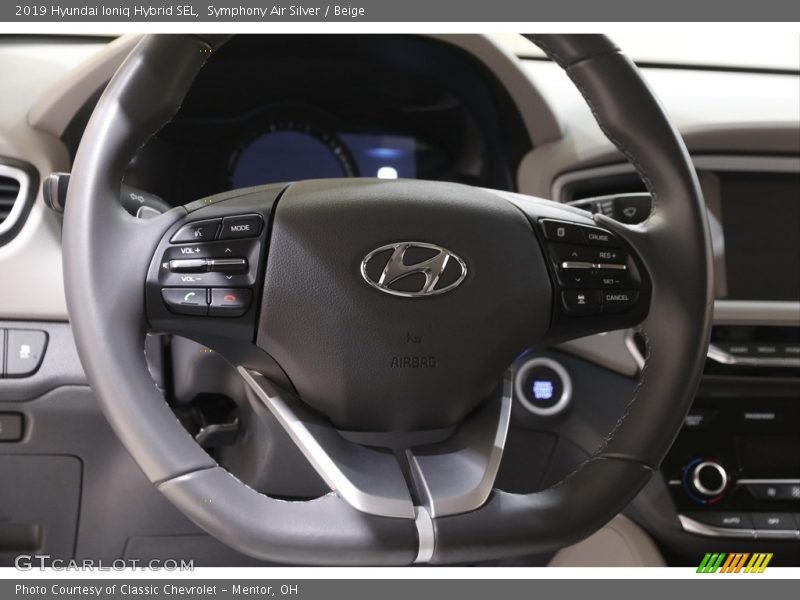 Symphony Air Silver / Beige 2019 Hyundai Ioniq Hybrid SEL