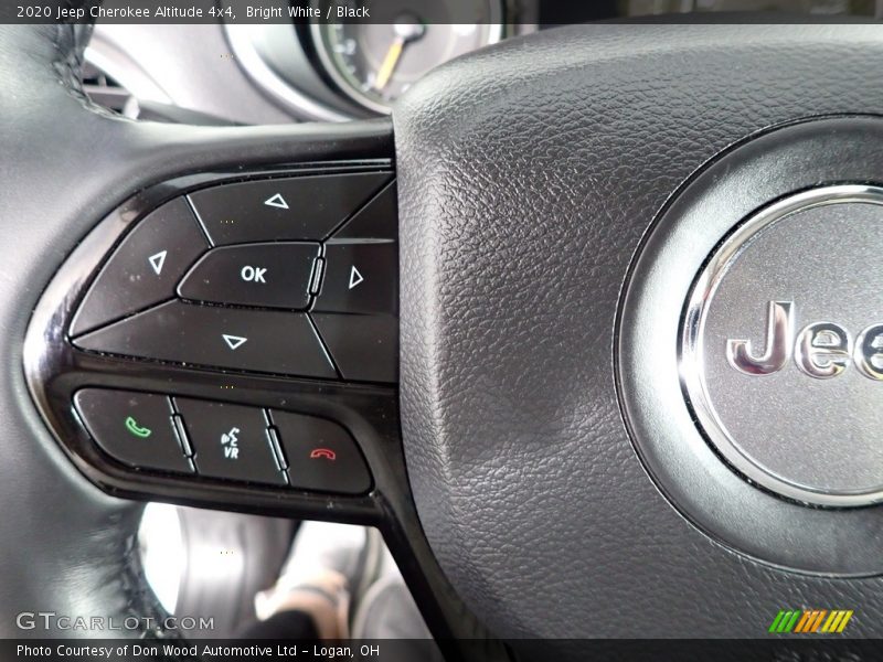 Bright White / Black 2020 Jeep Cherokee Altitude 4x4