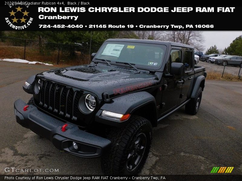 Black / Black 2022 Jeep Gladiator Rubicon 4x4