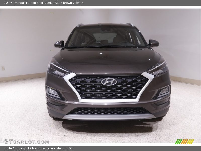 Sage Brown / Beige 2019 Hyundai Tucson Sport AWD