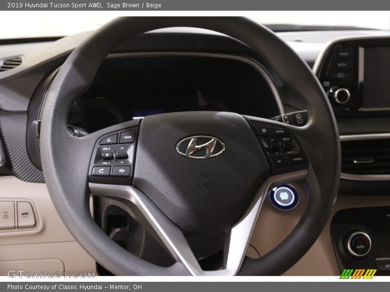 Sage Brown / Beige 2019 Hyundai Tucson Sport AWD