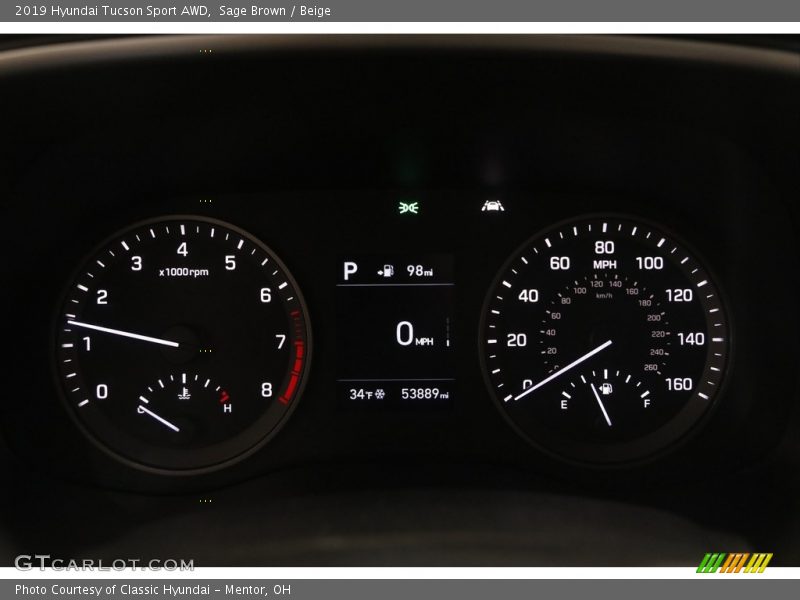 Sage Brown / Beige 2019 Hyundai Tucson Sport AWD