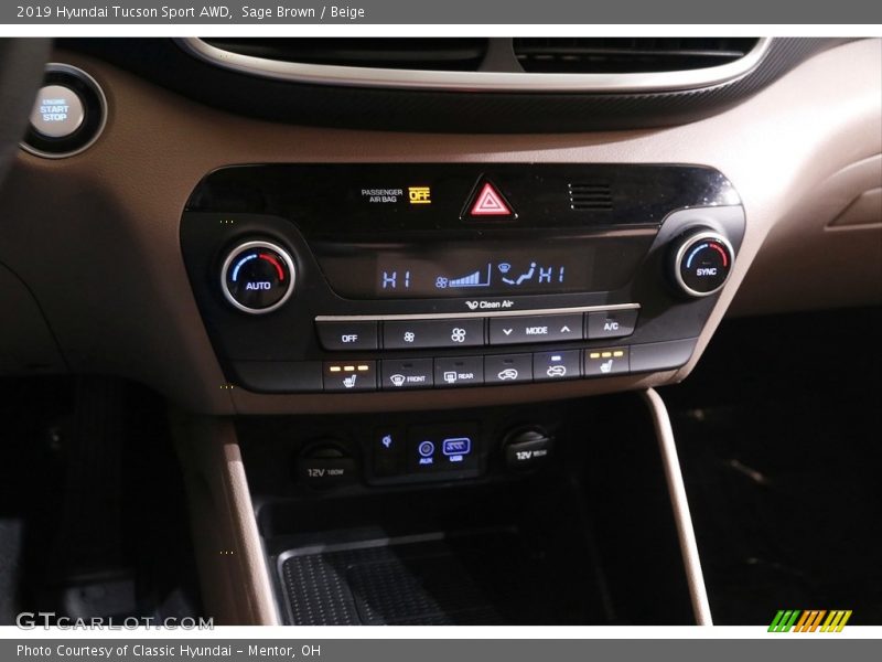 Sage Brown / Beige 2019 Hyundai Tucson Sport AWD