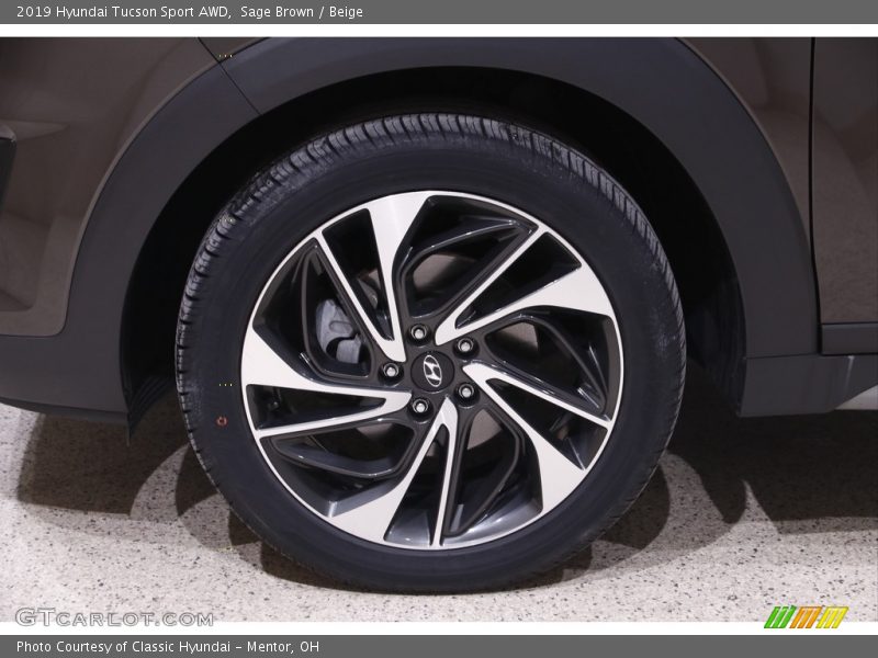 Sage Brown / Beige 2019 Hyundai Tucson Sport AWD