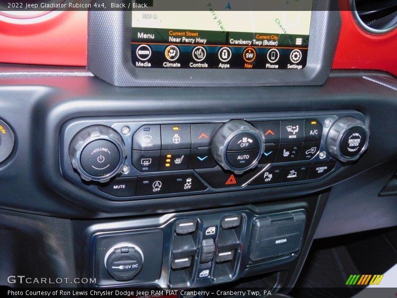 Controls of 2022 Gladiator Rubicon 4x4