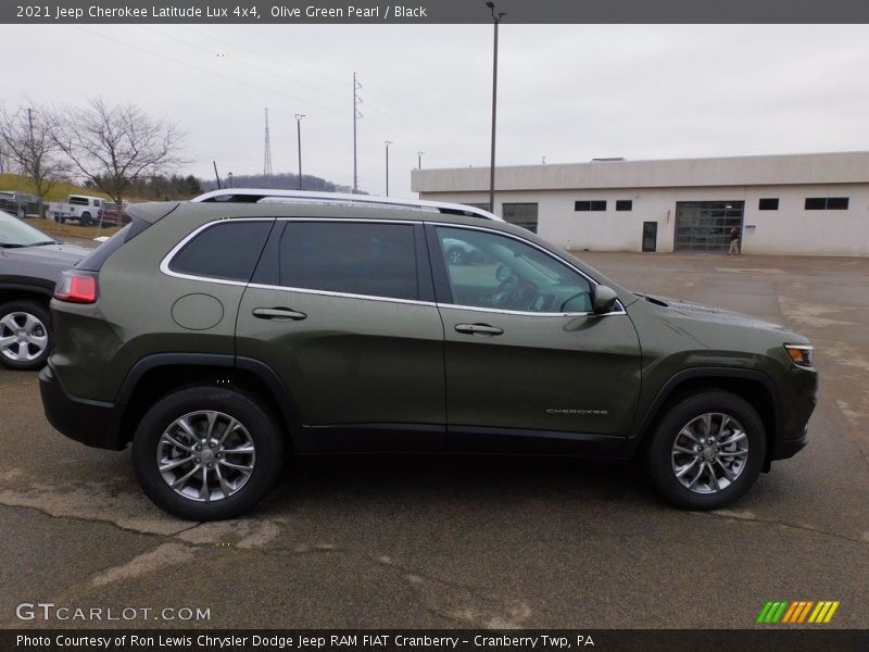 Olive Green Pearl / Black 2021 Jeep Cherokee Latitude Lux 4x4
