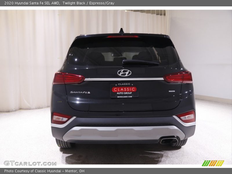 Twilight Black / Espresso/Gray 2020 Hyundai Santa Fe SEL AWD