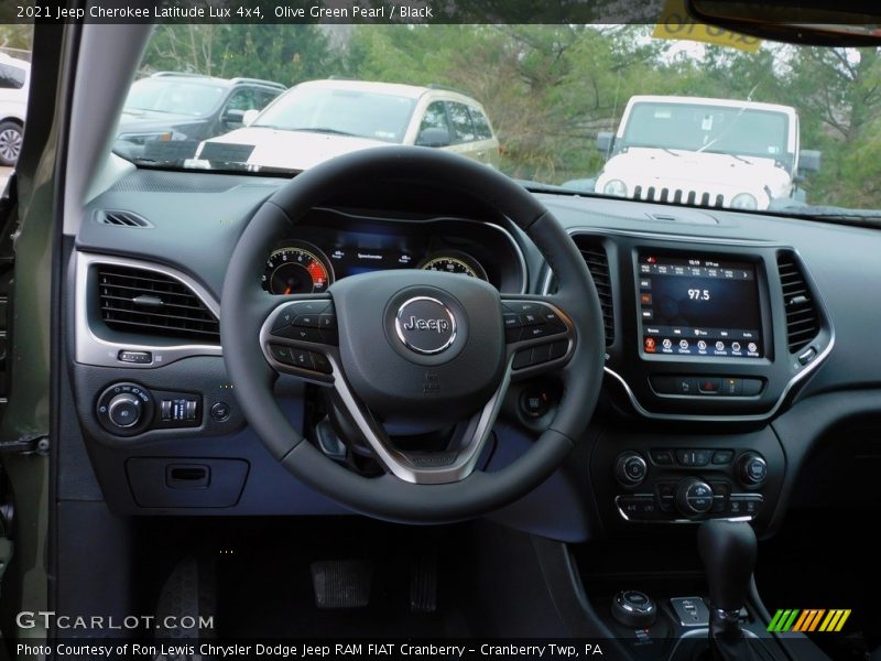 Olive Green Pearl / Black 2021 Jeep Cherokee Latitude Lux 4x4
