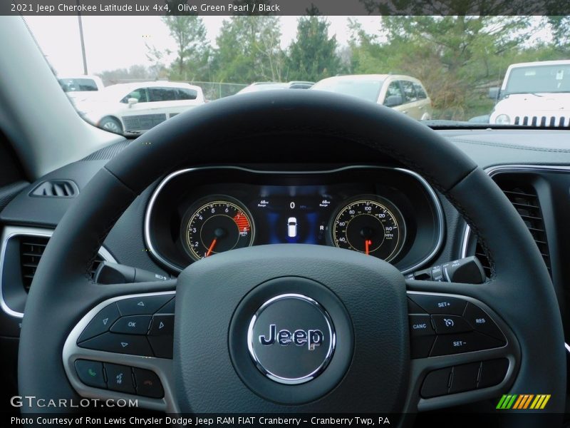 Olive Green Pearl / Black 2021 Jeep Cherokee Latitude Lux 4x4