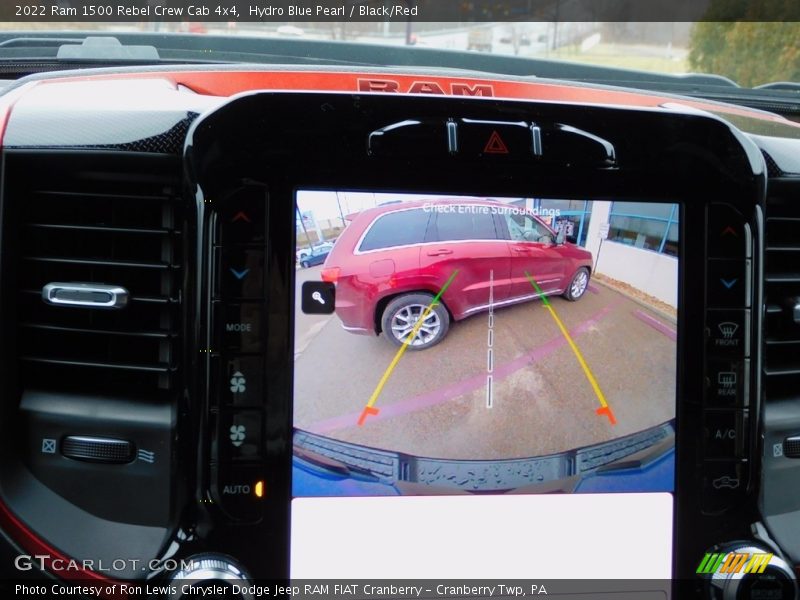 Hydro Blue Pearl / Black/Red 2022 Ram 1500 Rebel Crew Cab 4x4