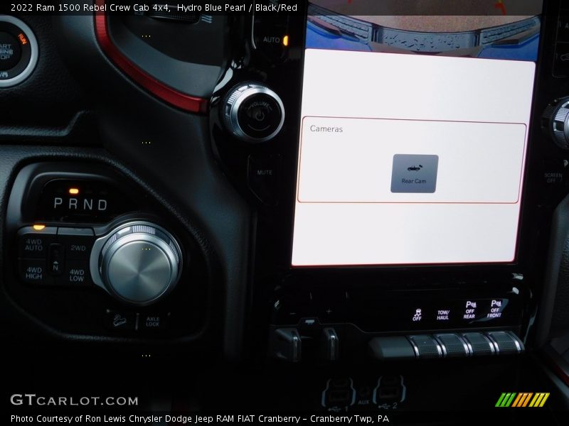 Hydro Blue Pearl / Black/Red 2022 Ram 1500 Rebel Crew Cab 4x4