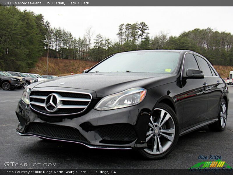 Black / Black 2016 Mercedes-Benz E 350 Sedan