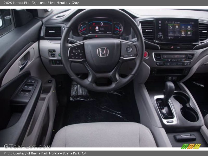 Lunar Silver Metallic / Gray 2020 Honda Pilot EX
