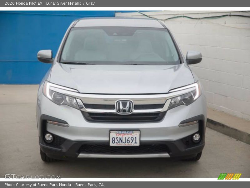 Lunar Silver Metallic / Gray 2020 Honda Pilot EX