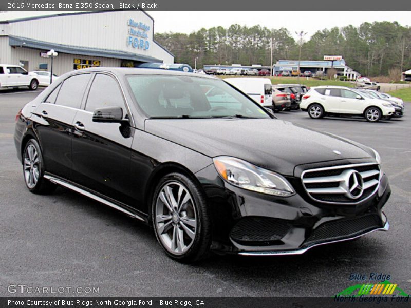 Black / Black 2016 Mercedes-Benz E 350 Sedan