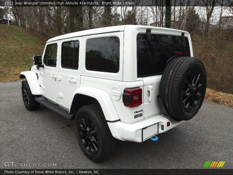 Bright White / Black 2021 Jeep Wrangler Unlimited High Altitude 4xe Hybrid